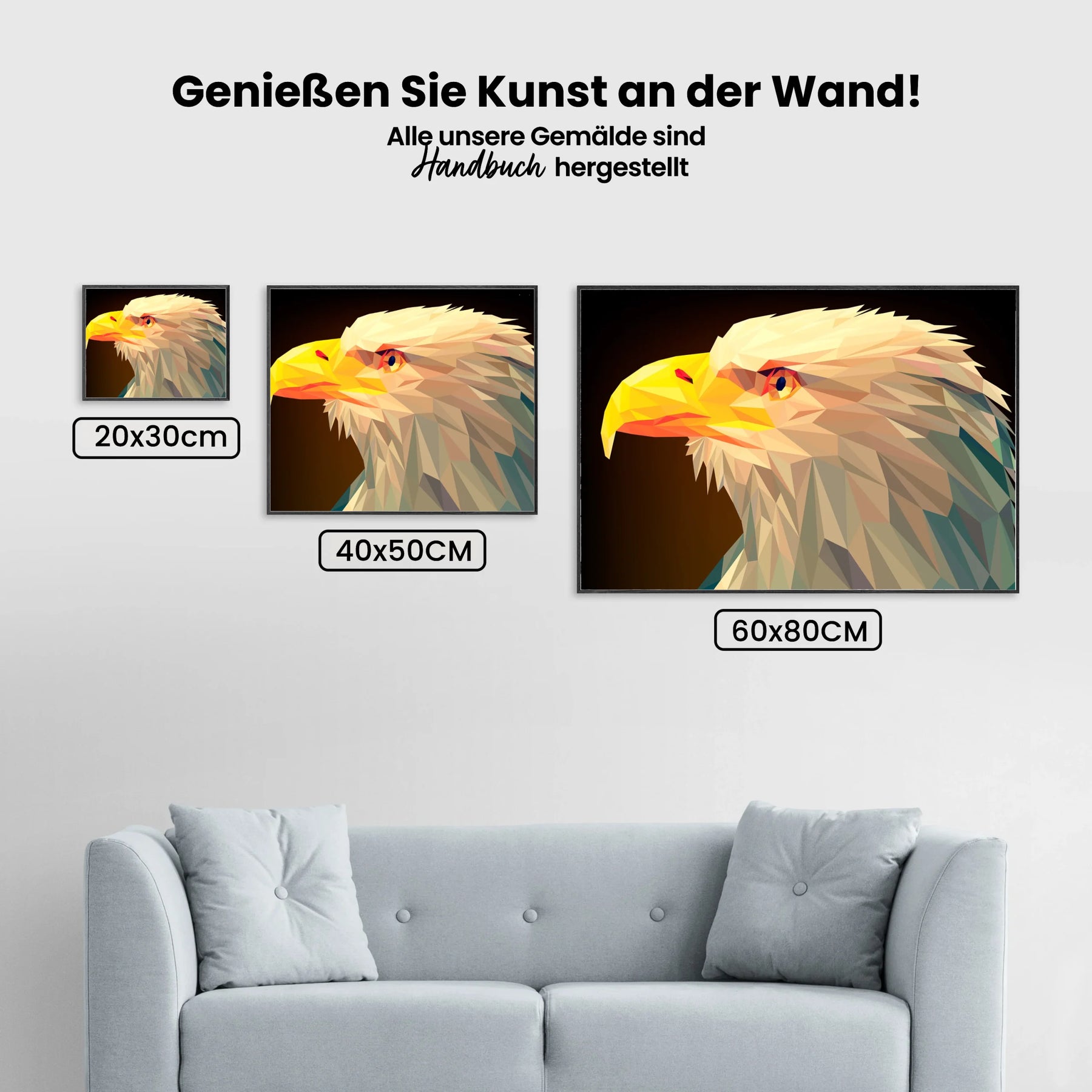 Adler Kunst - Malen nach Zahlen