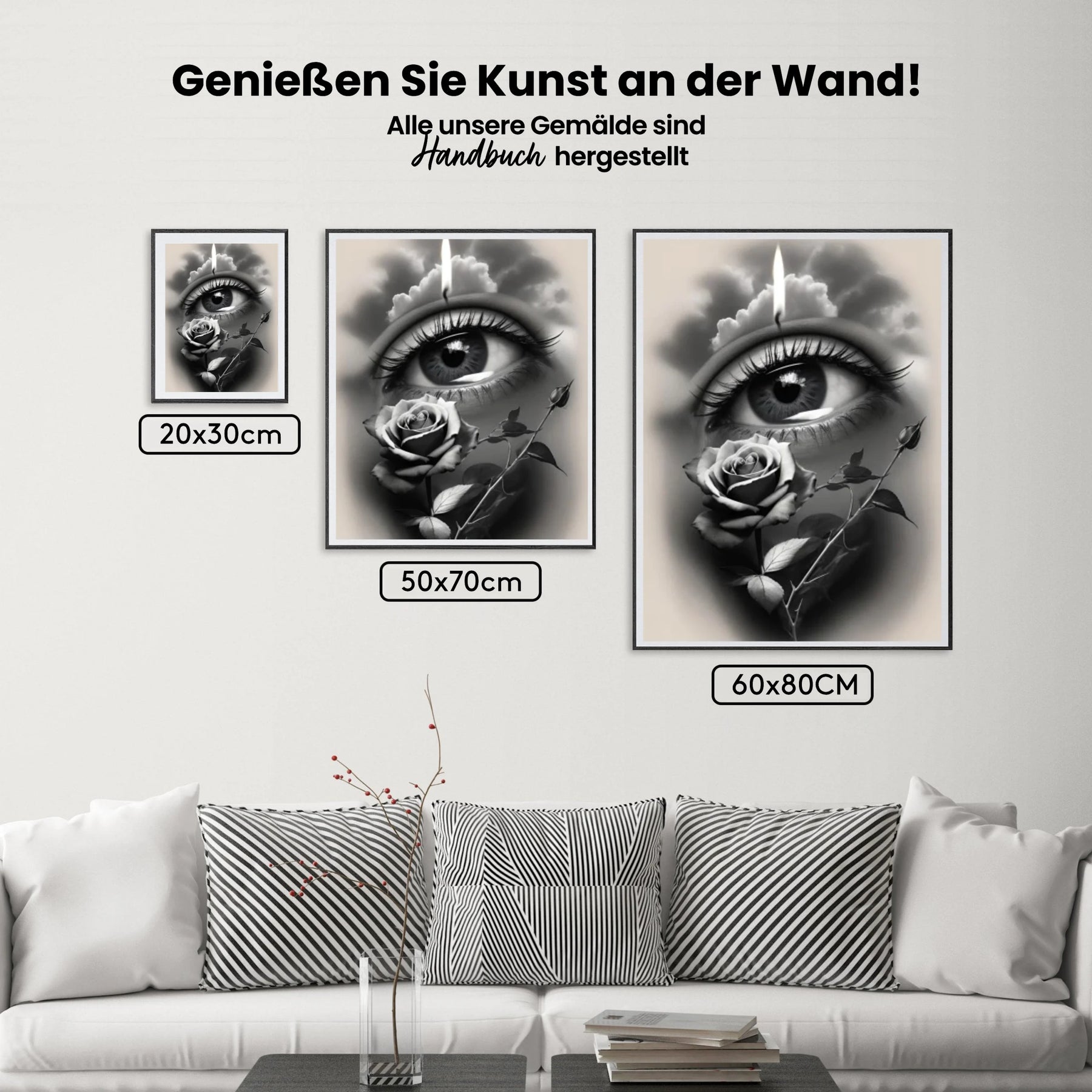 Auge - Rose - Malen nach Zahlen