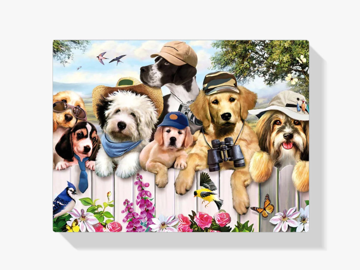 Bauernhof Hunde - Malen nach Zahlen