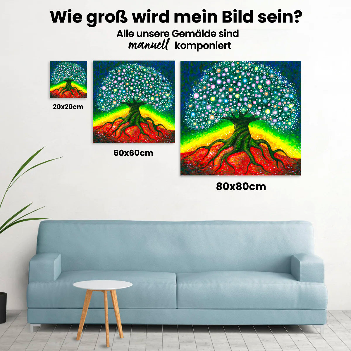 Baum Abstrakt - Malen nach Zahlen