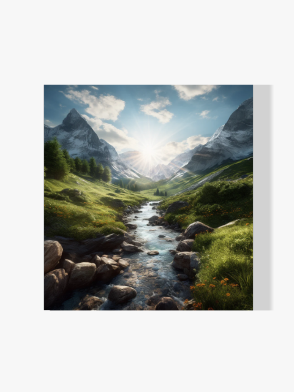 Berglandschaft - Malen nach Zahlen