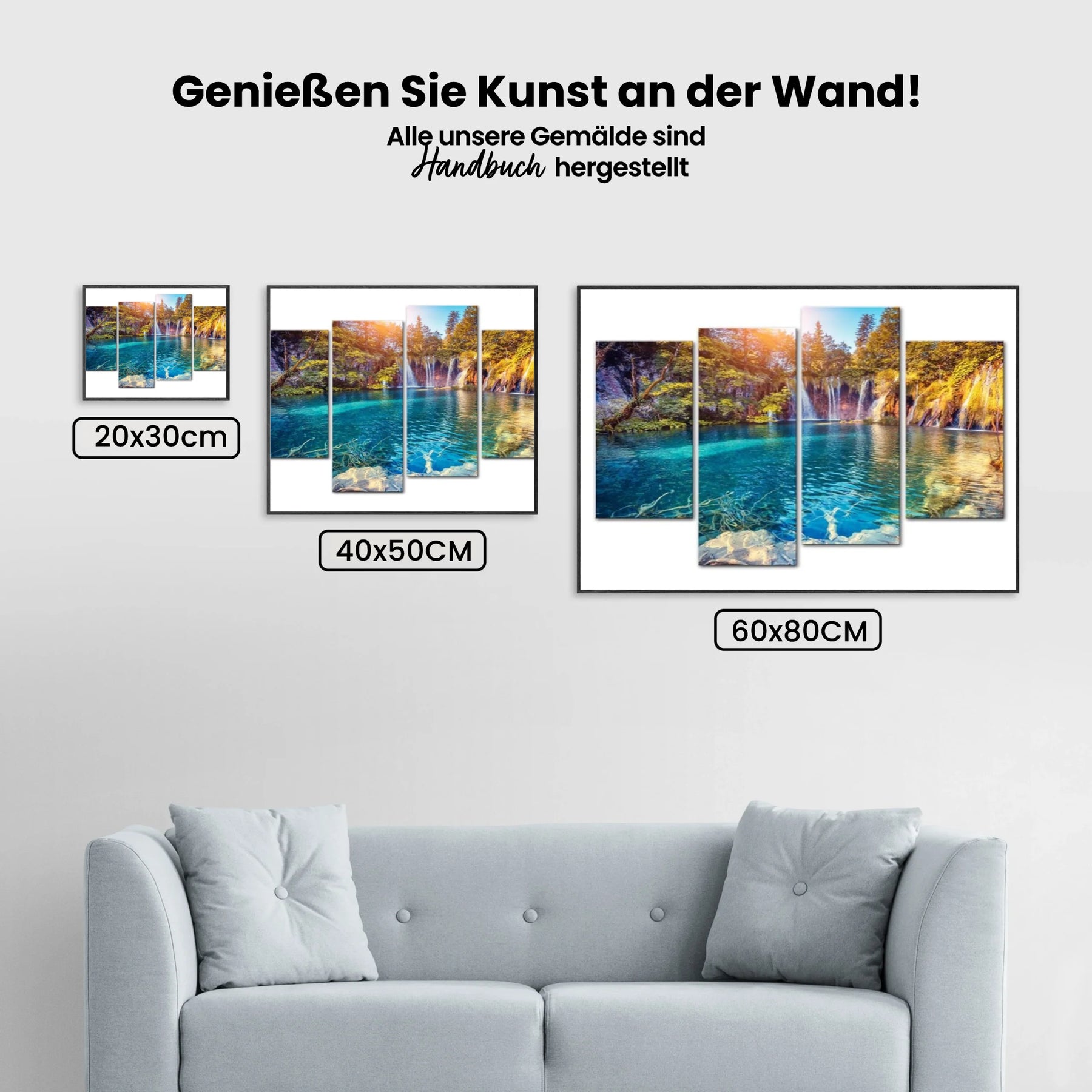 Besonderer See - Malen nach Zahlen