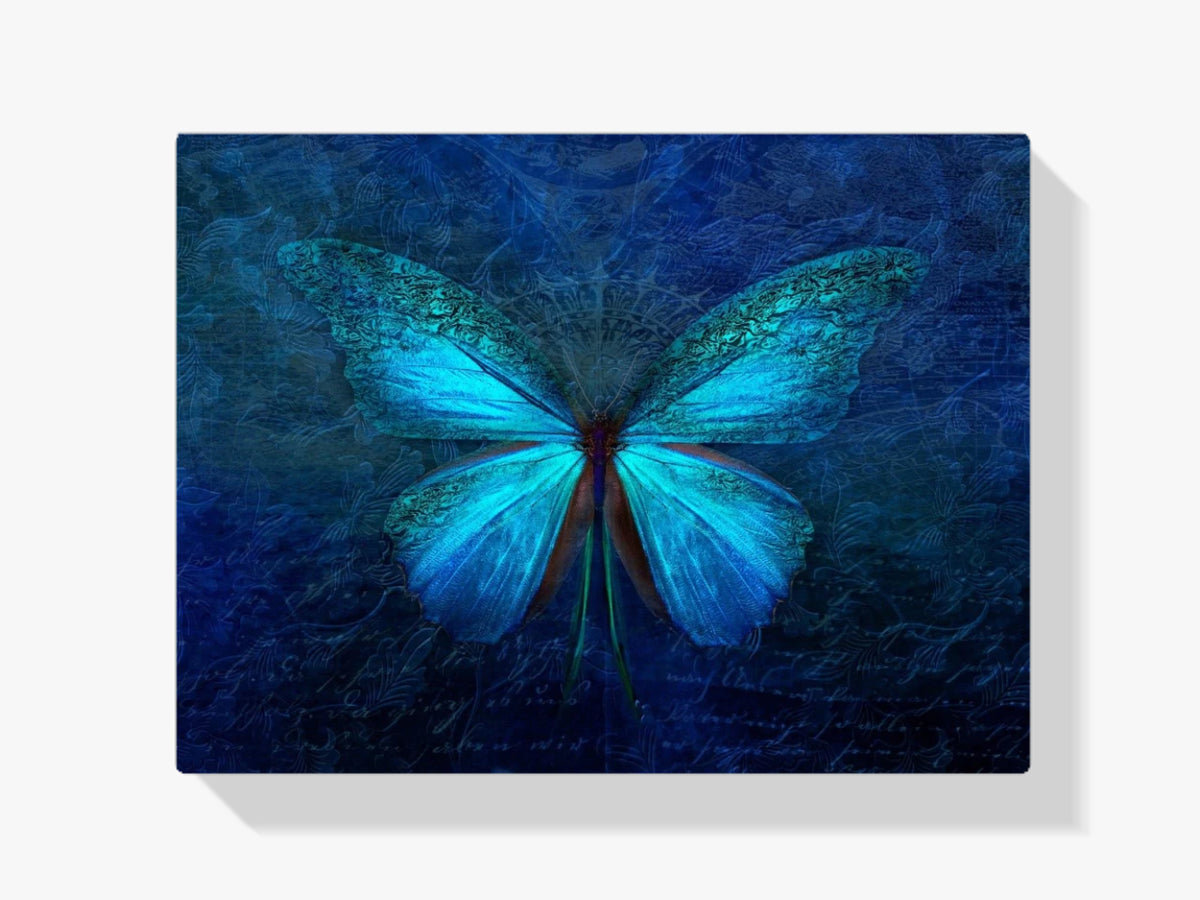 Blauer Schmetterling - Malen nach Zahlen