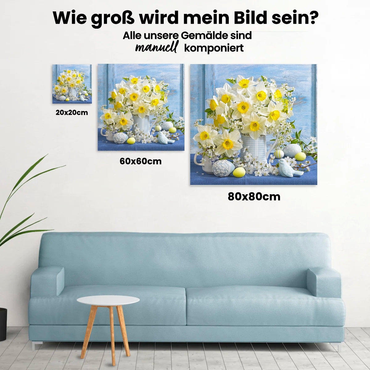 Blühende Narzissen - Malen nach Zahlen