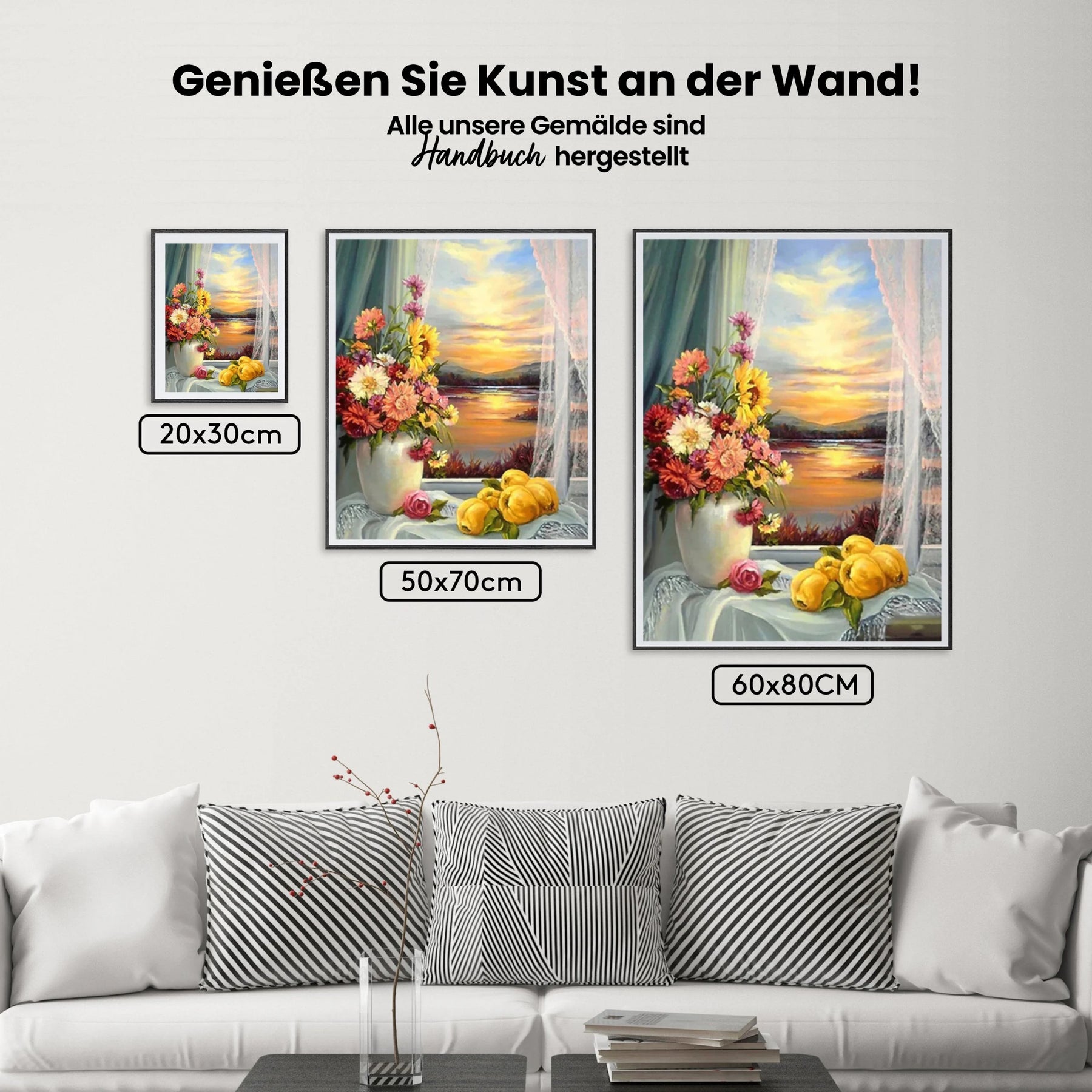 Blumen Am Fenster - Malen nach Zahlen