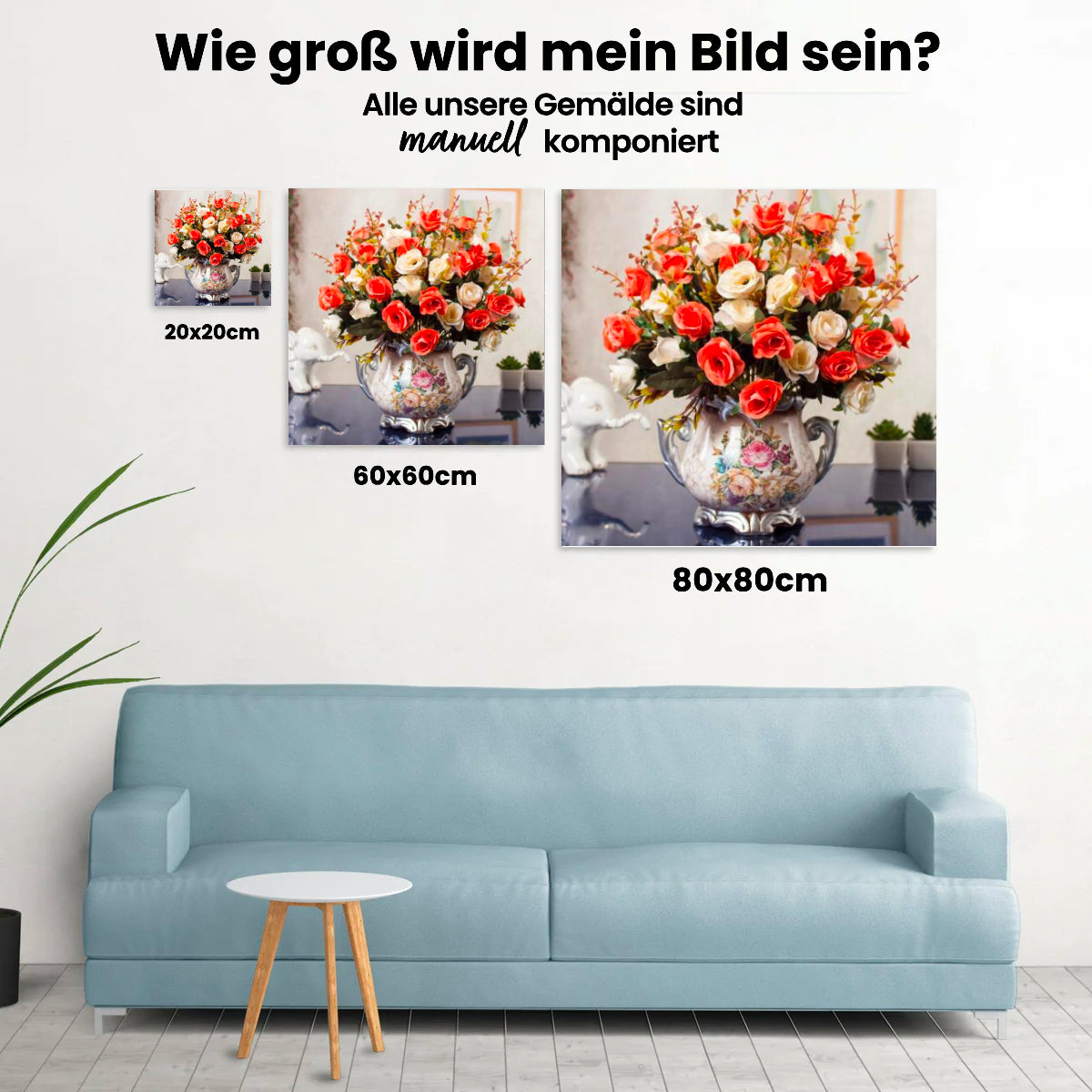 Blumen In Vase - Malen nach Zahlen