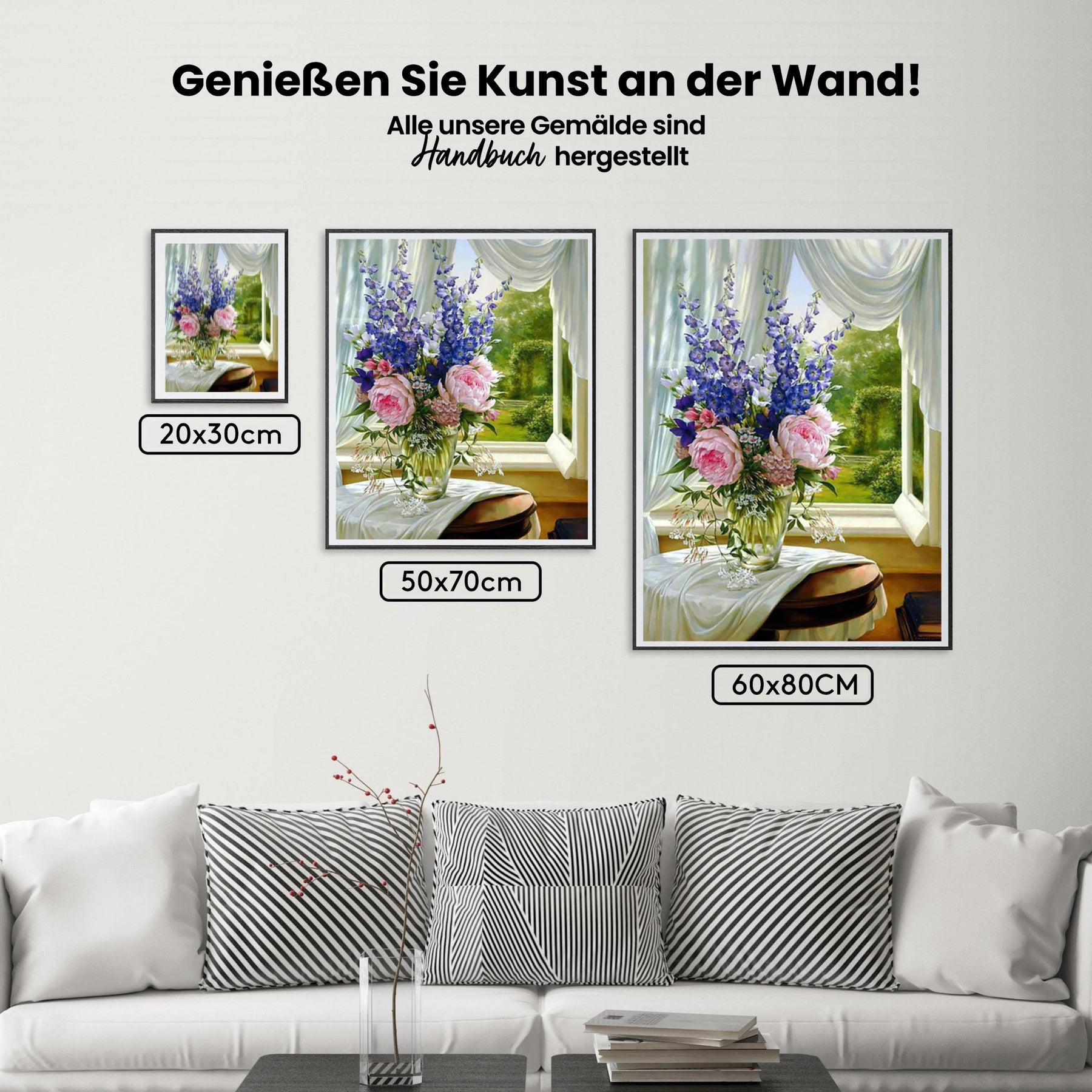 Blumen In Vase - Malen nach Zahlen