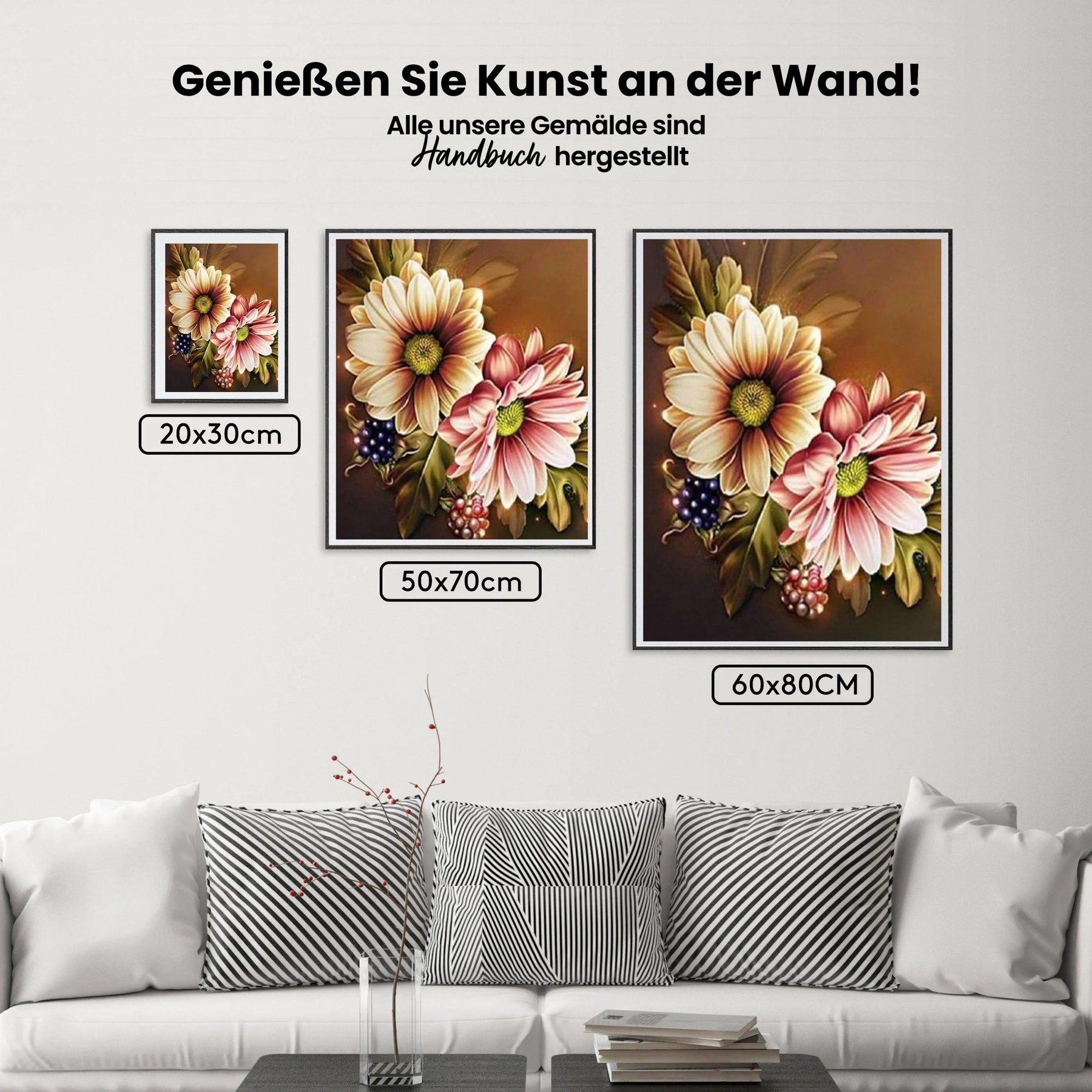 Blumen Luxus - Malen nach Zahlen