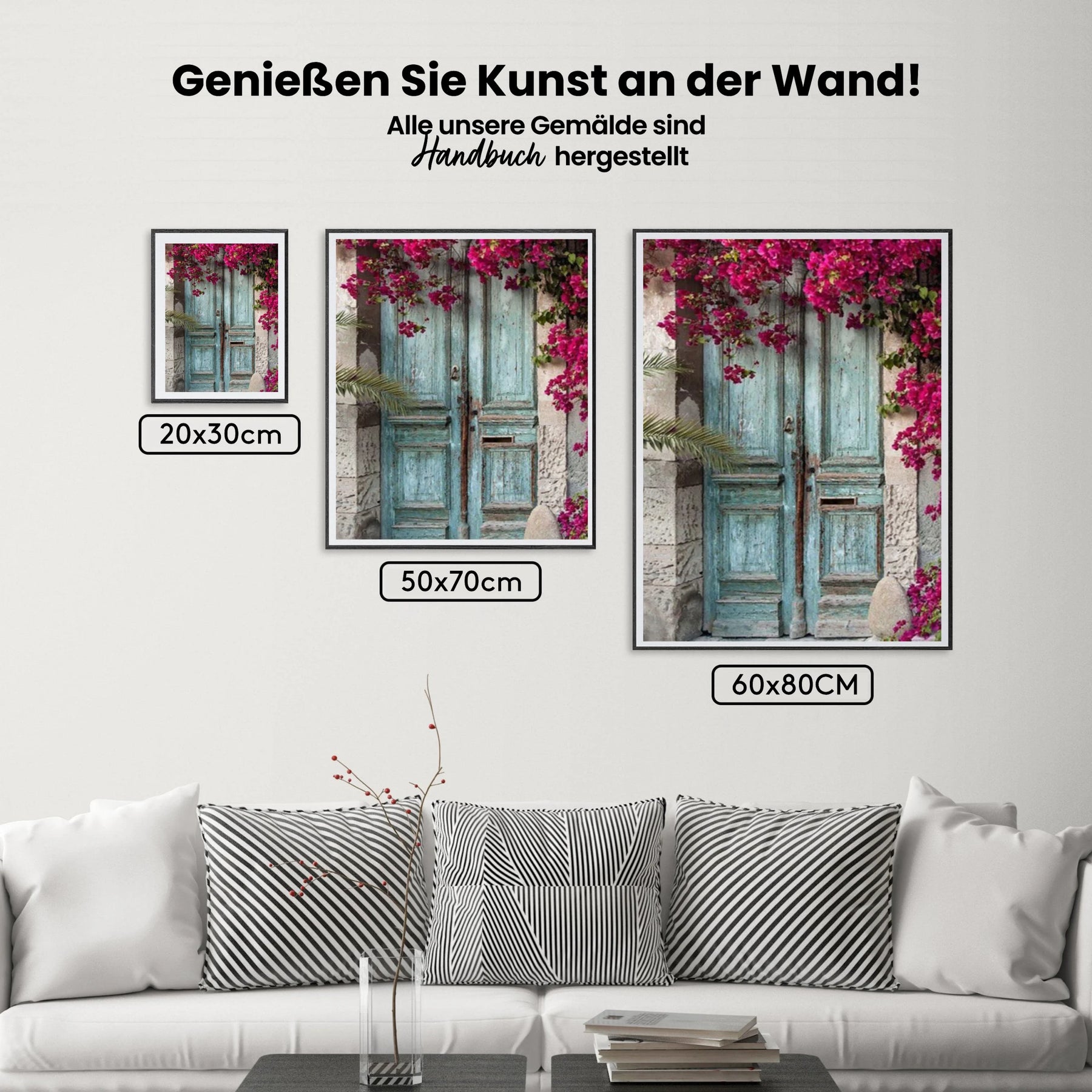 Blumen - Tür - Malen nach Zahlen