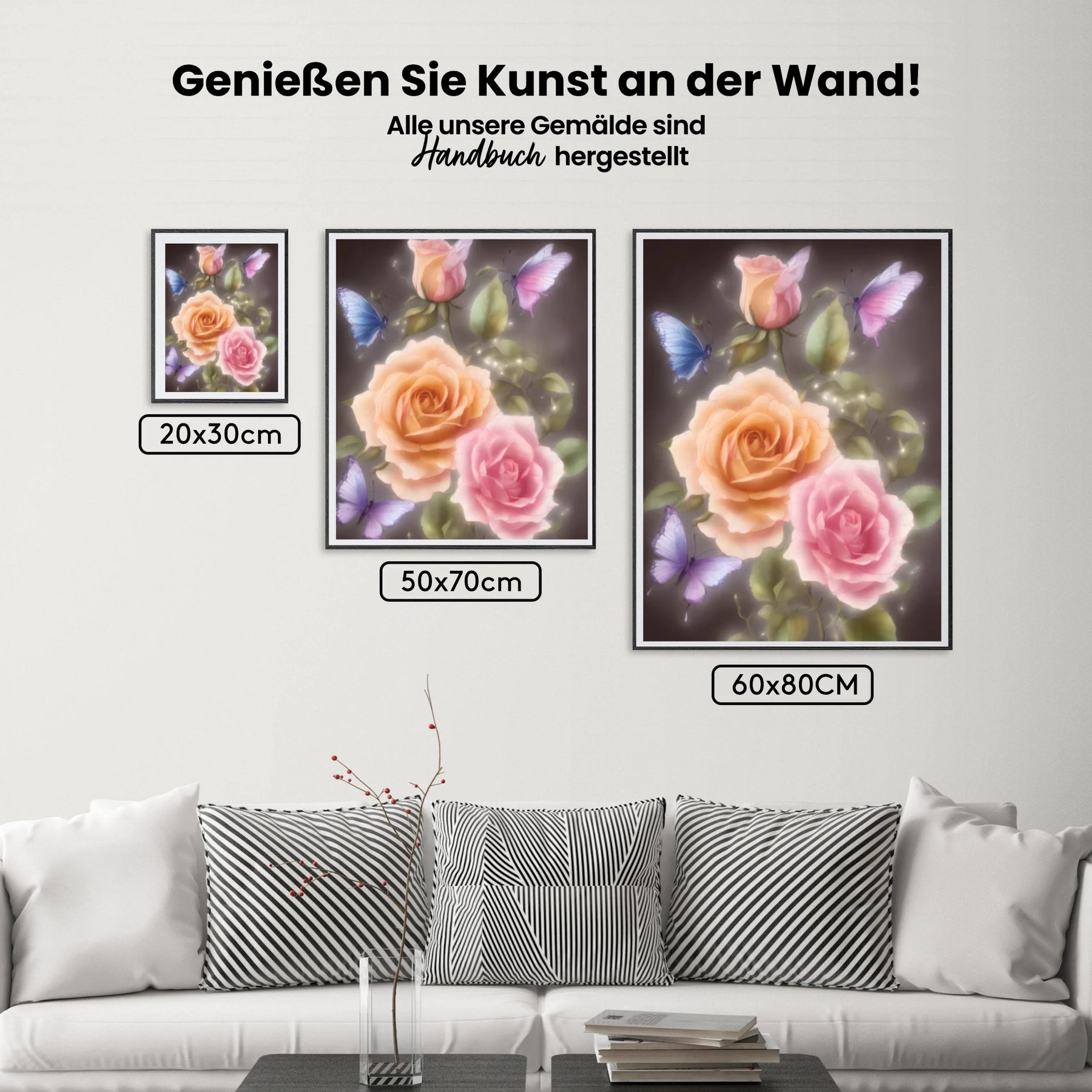 Bunte Blumen - Malen nach Zahlen