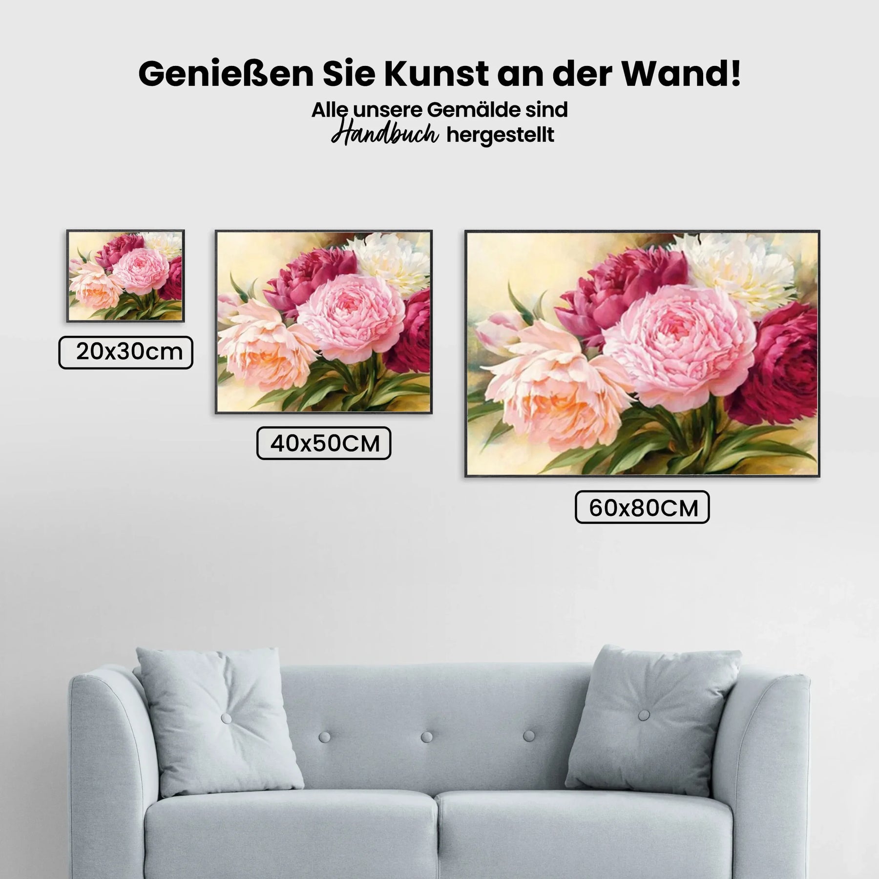 Bunte Rosen - Malen nach Zahlen