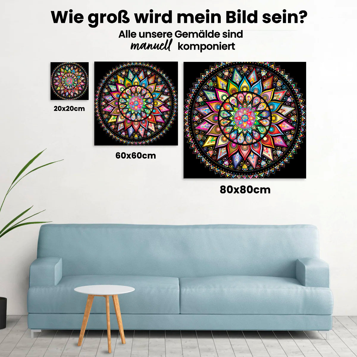 Buntes Mandala | Aurora Borealis - Malen nach Zahlen