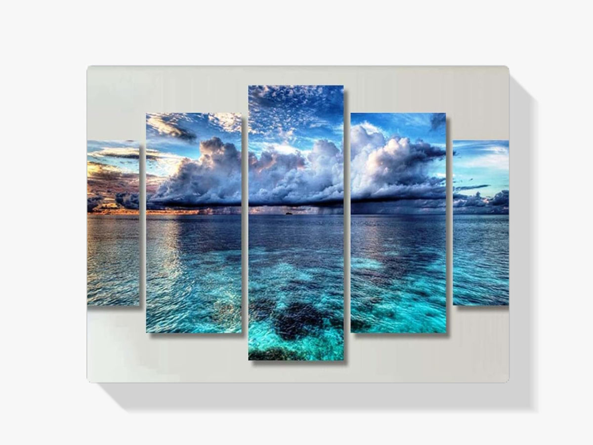 Das azurblaue Meer - Malen nach Zahlen