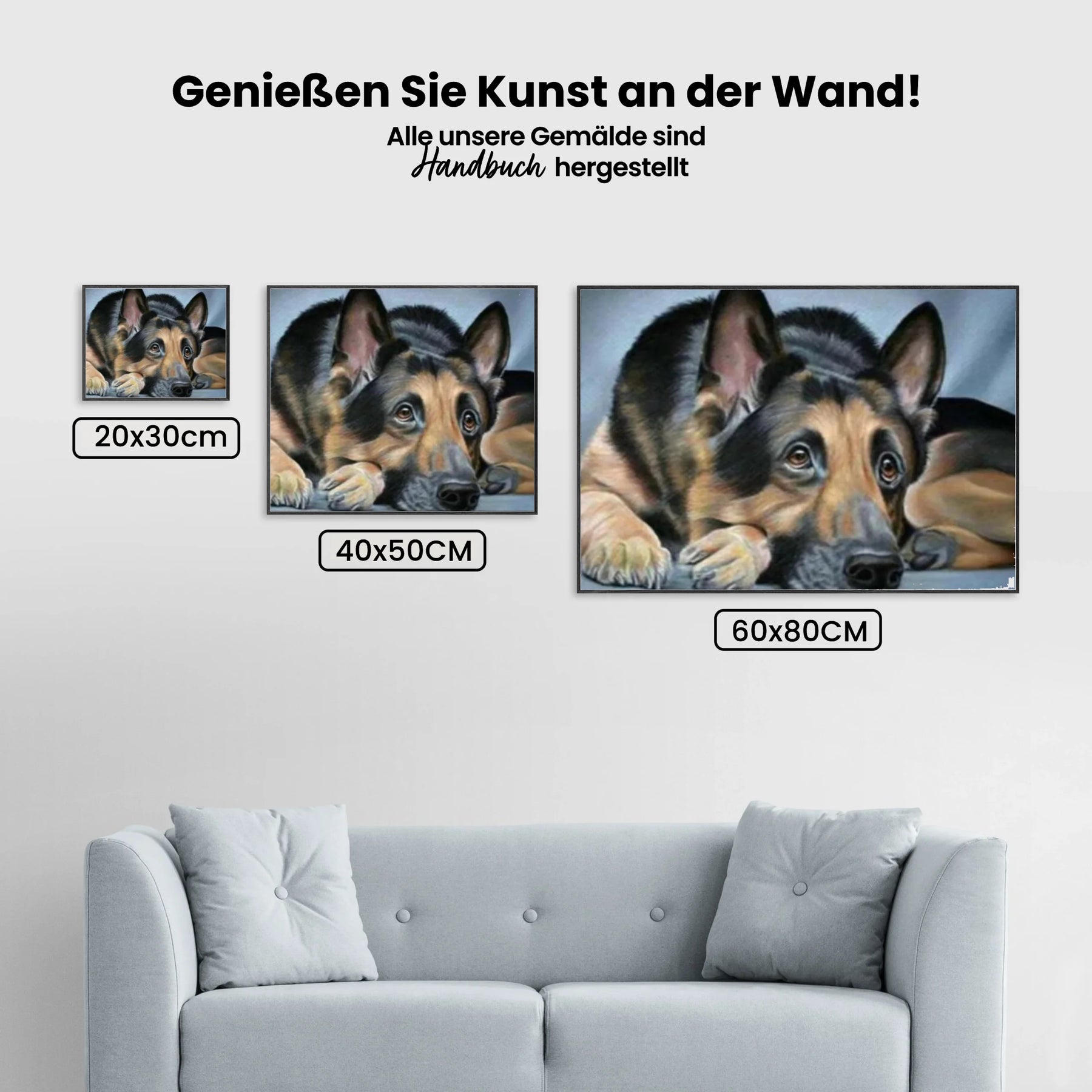 Deutscher Schäferhund - Malen nach Zahlen