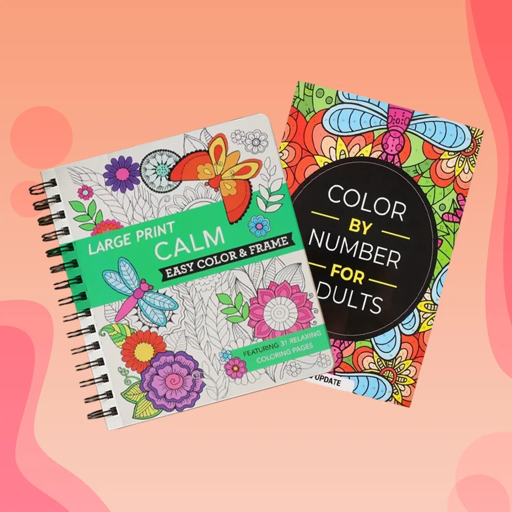 Måla efter siffror - 6 minimålningar | Set med abstrakta affirmationer