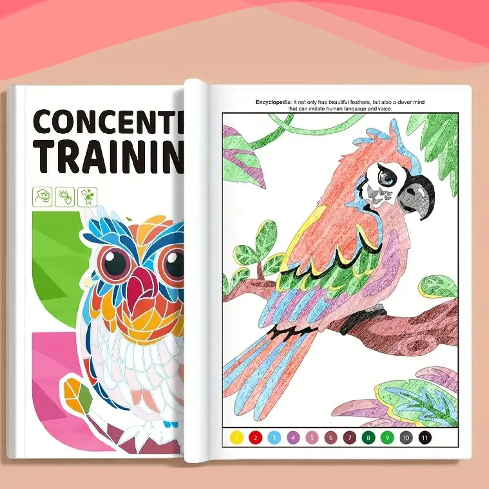 Måla efter siffror - 6 minimålningar | Set med abstrakta affirmationer