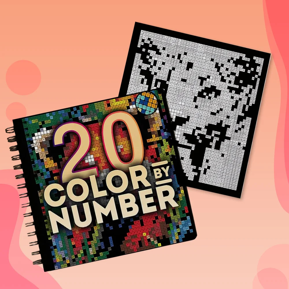 Måla efter siffror - 6 minimålningar | Set med abstrakta affirmationer