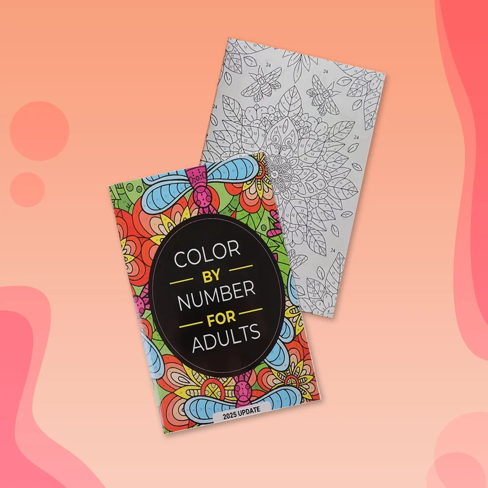 Måla efter siffror - 6 minimålningar | Set med abstrakta affirmationer