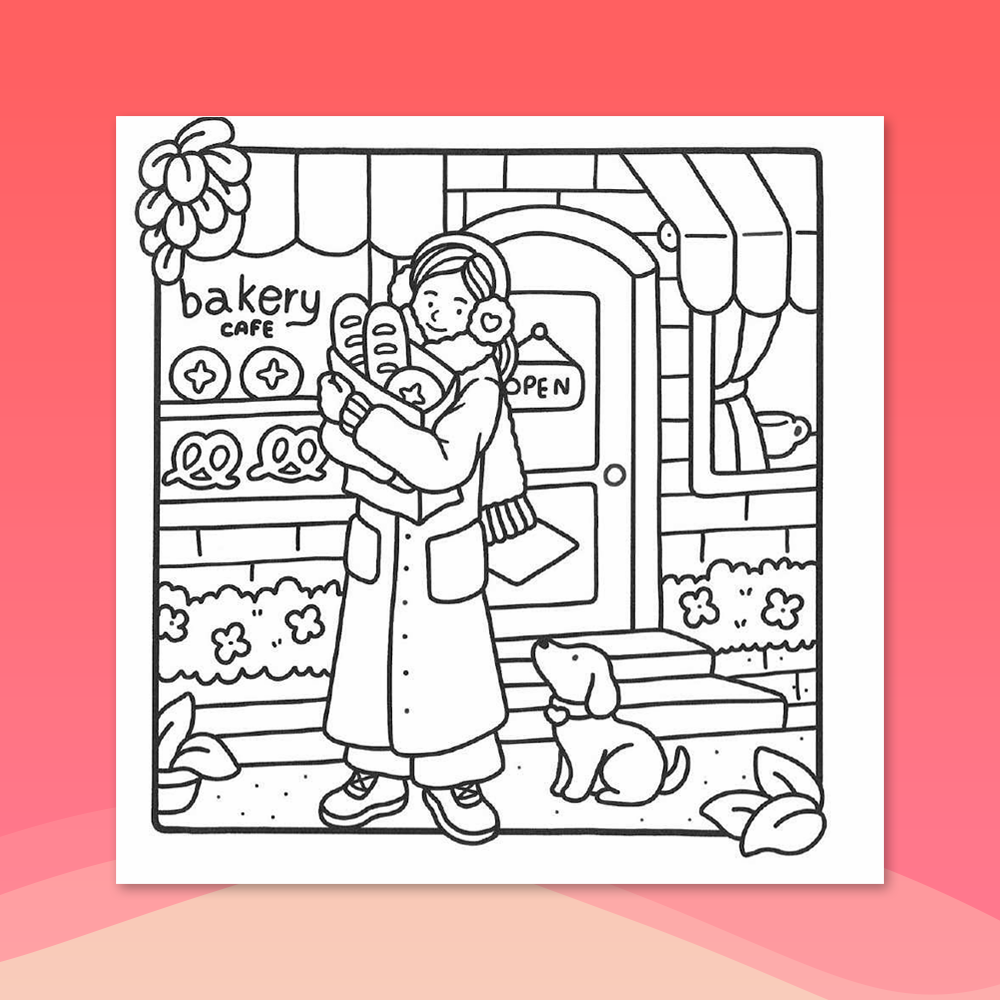 Måla efter siffror - 6 minimålningar | Set med abstrakta affirmationer