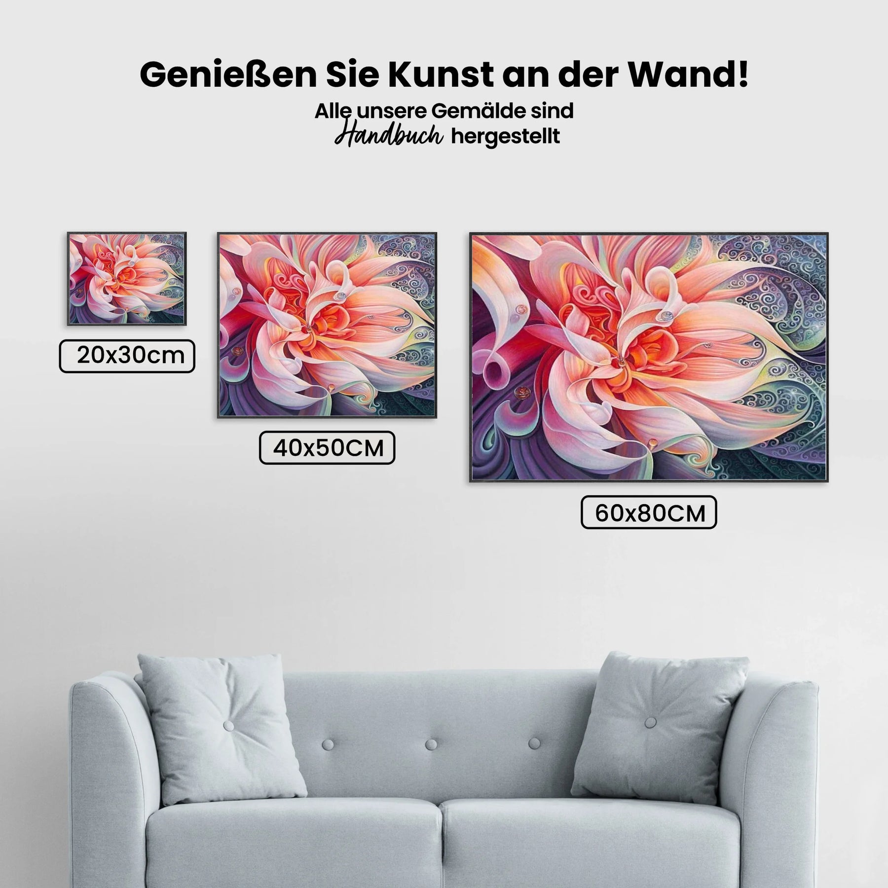 Farbige Blume 1 - Malen nach Zahlen