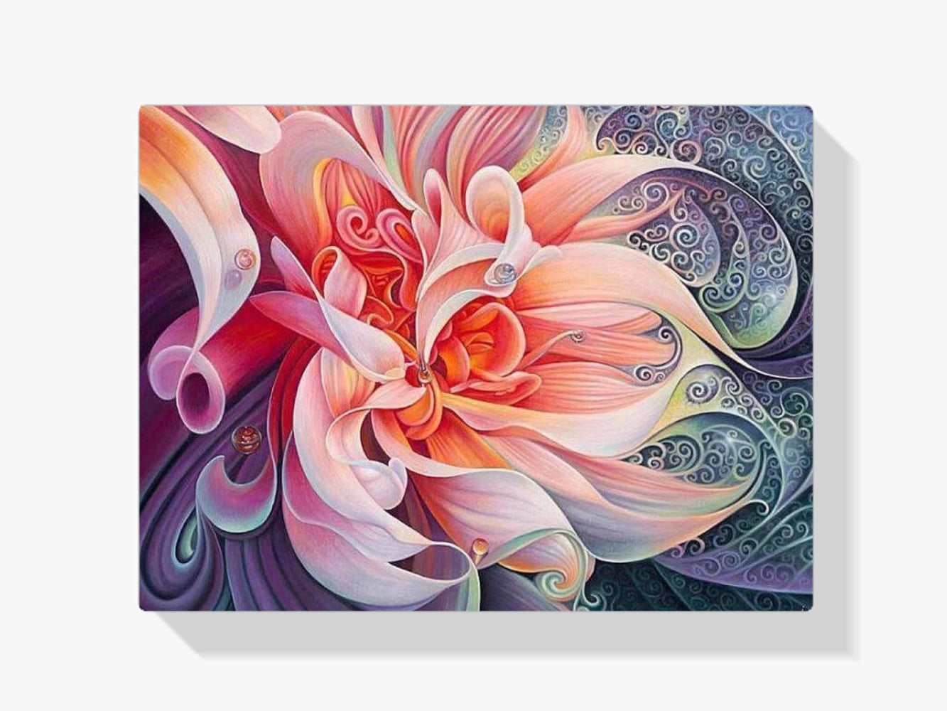 Farbige Blume 1 - Malen nach Zahlen