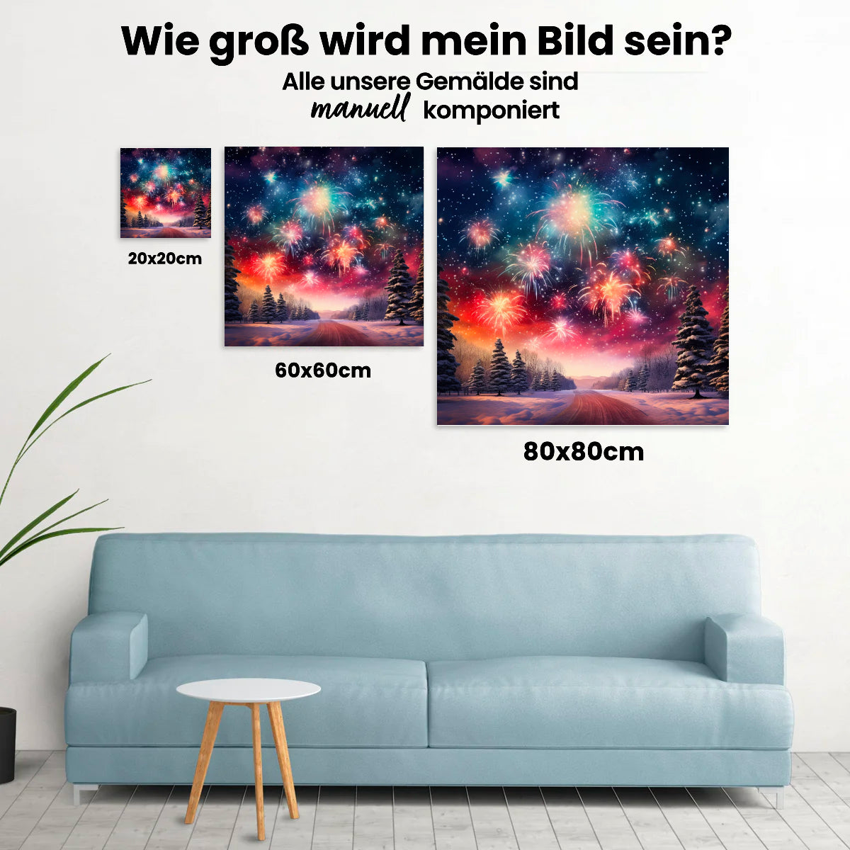 Feuerwerk - Malen nach Zahlen