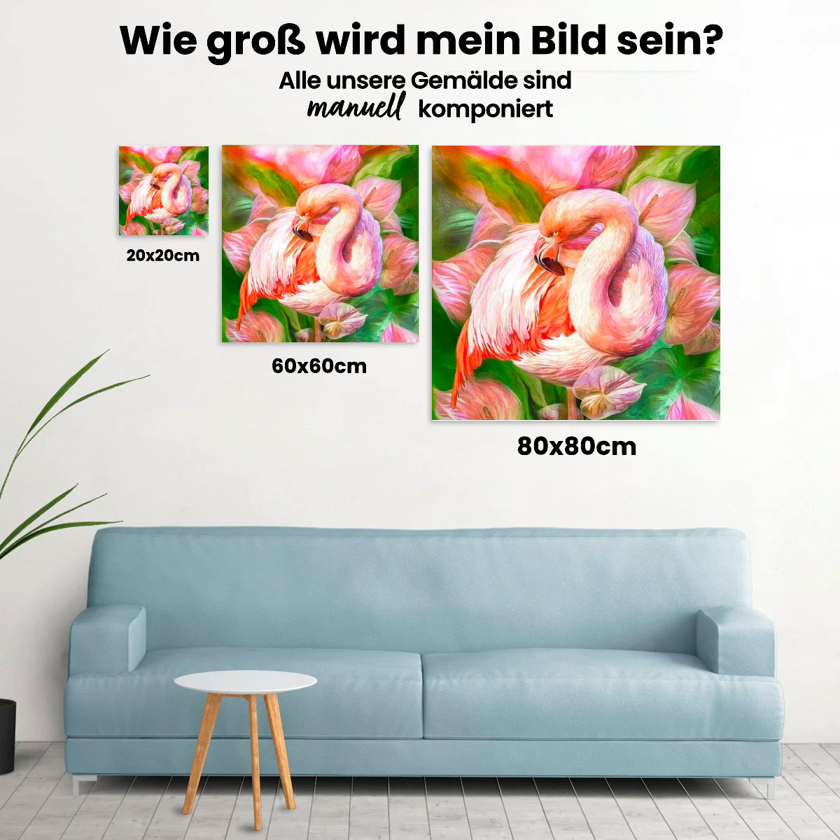 Flamingo - Malen nach Zahlen