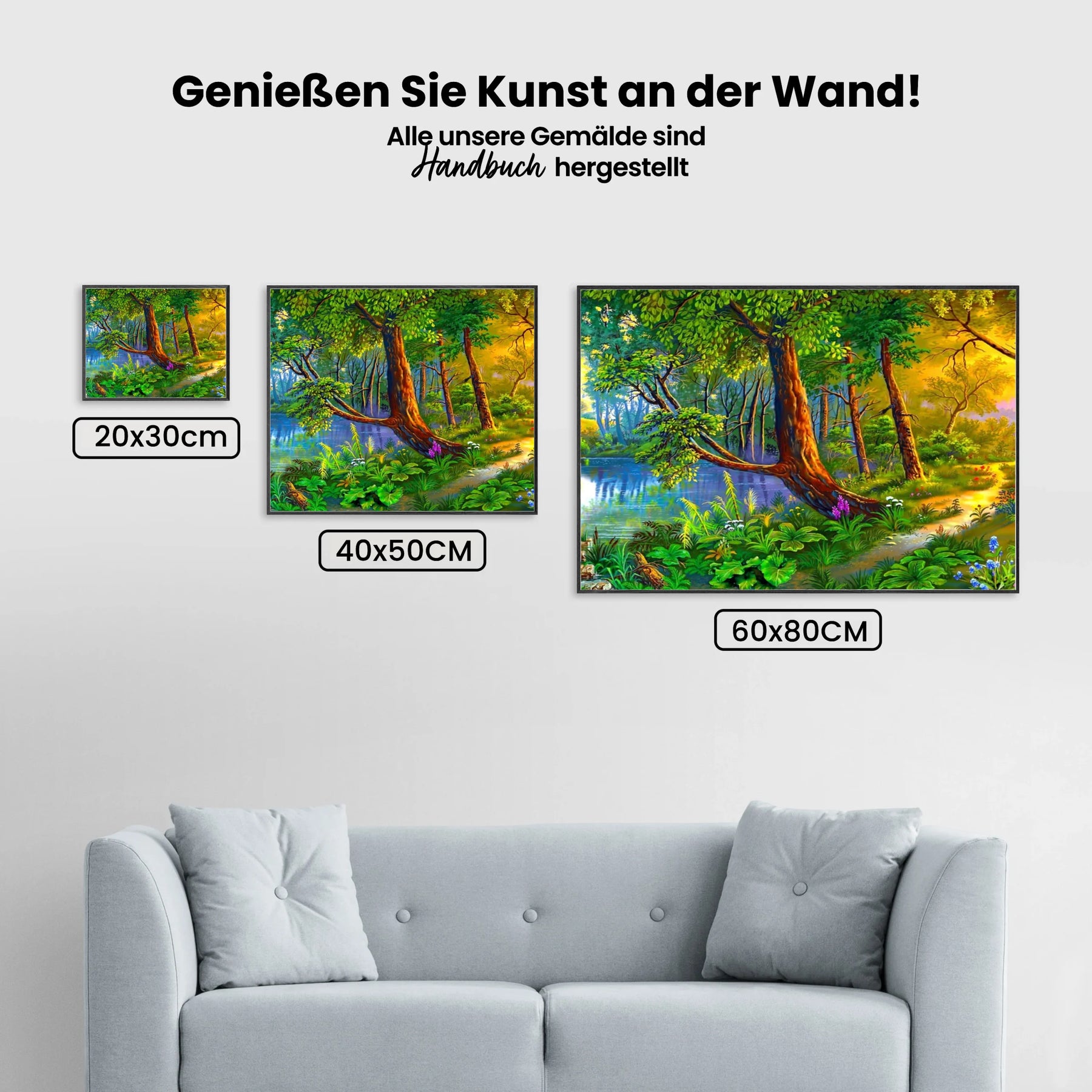 Flusswald - Malen nach Zahlen