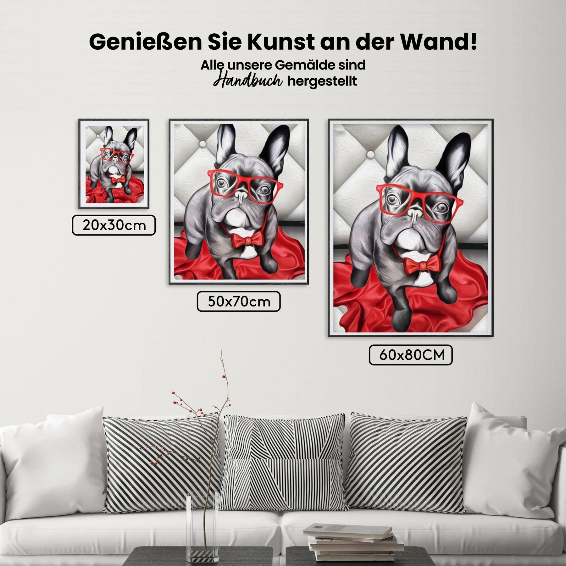 Französische Bulldogge - Malen nach Zahlen