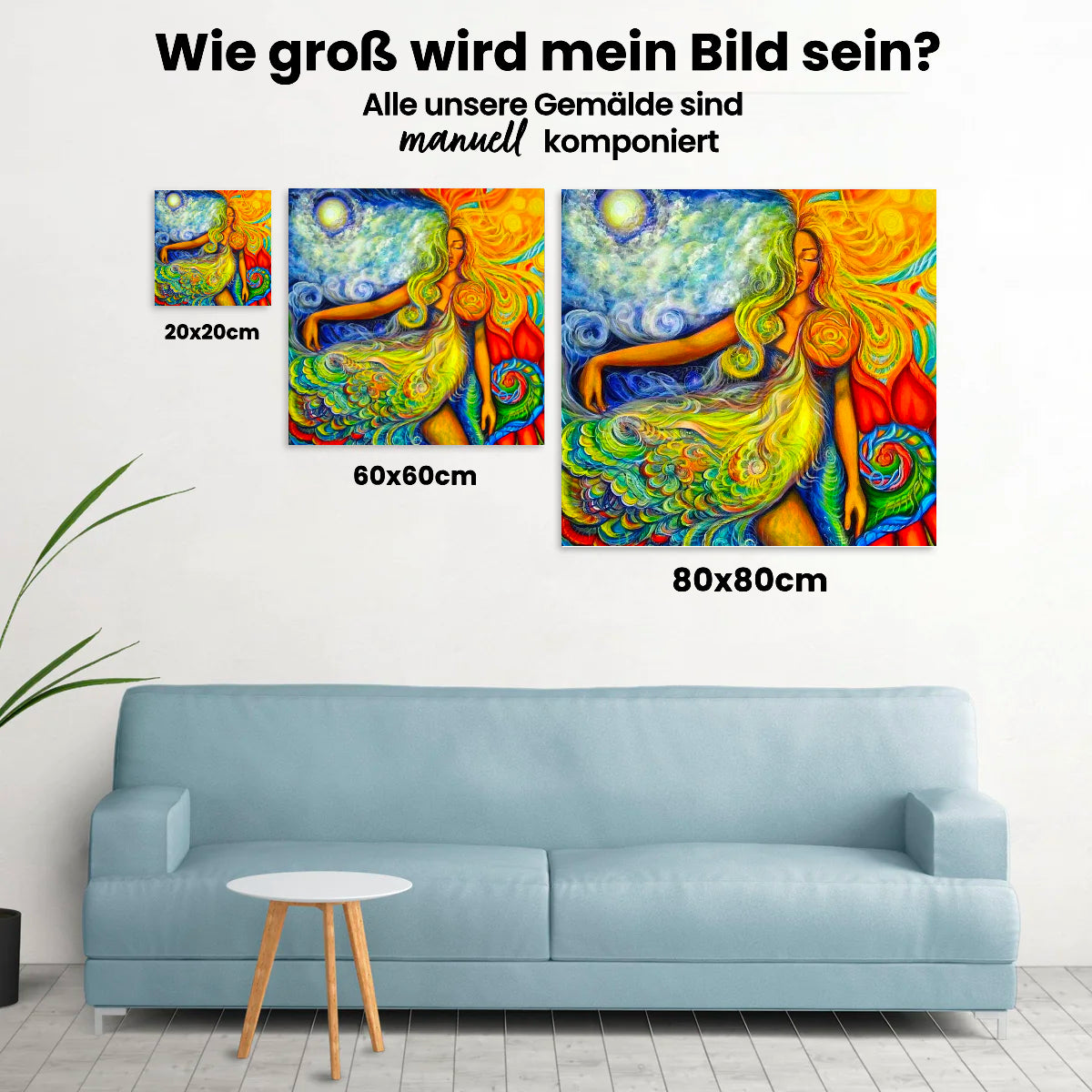 Frau Abstrakt - Malen nach Zahlen