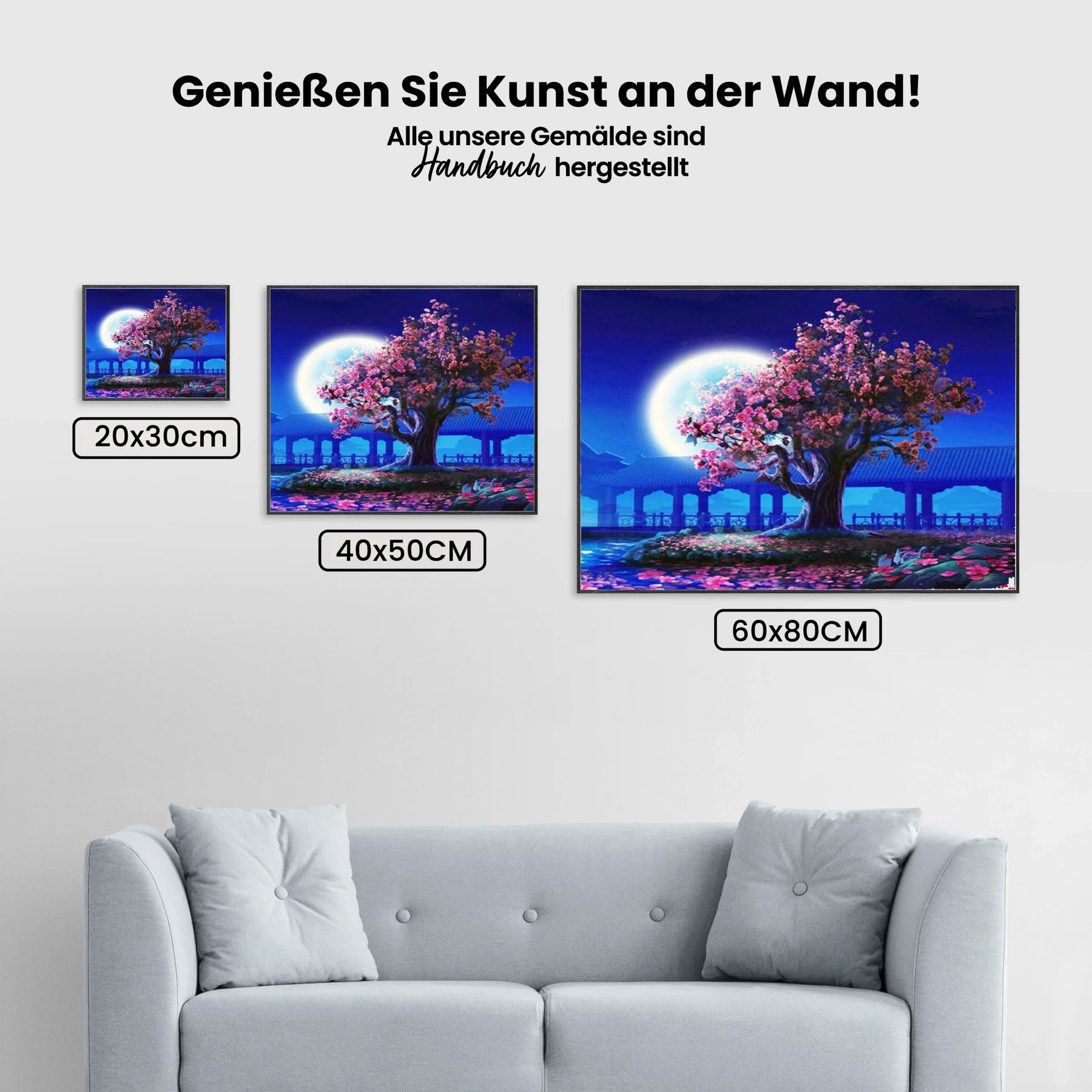 Japanischer Baum - Malen nach Zahlen