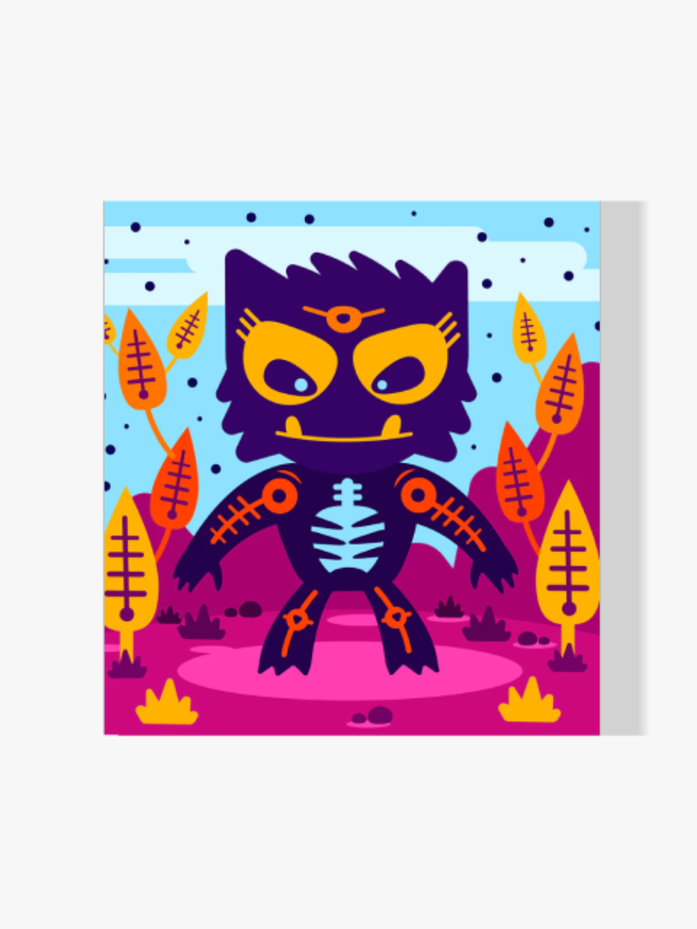 Katze der Superheld - Malen nach Zahlen