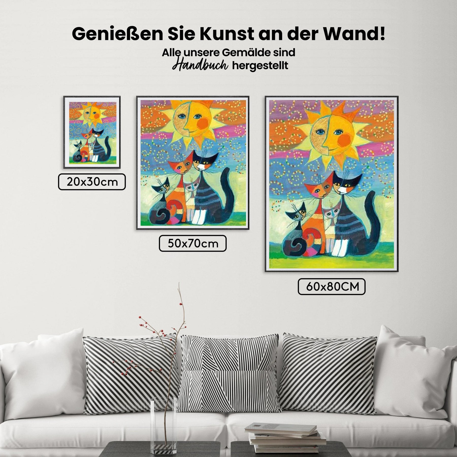 Katzen - Malen nach Zahlen
