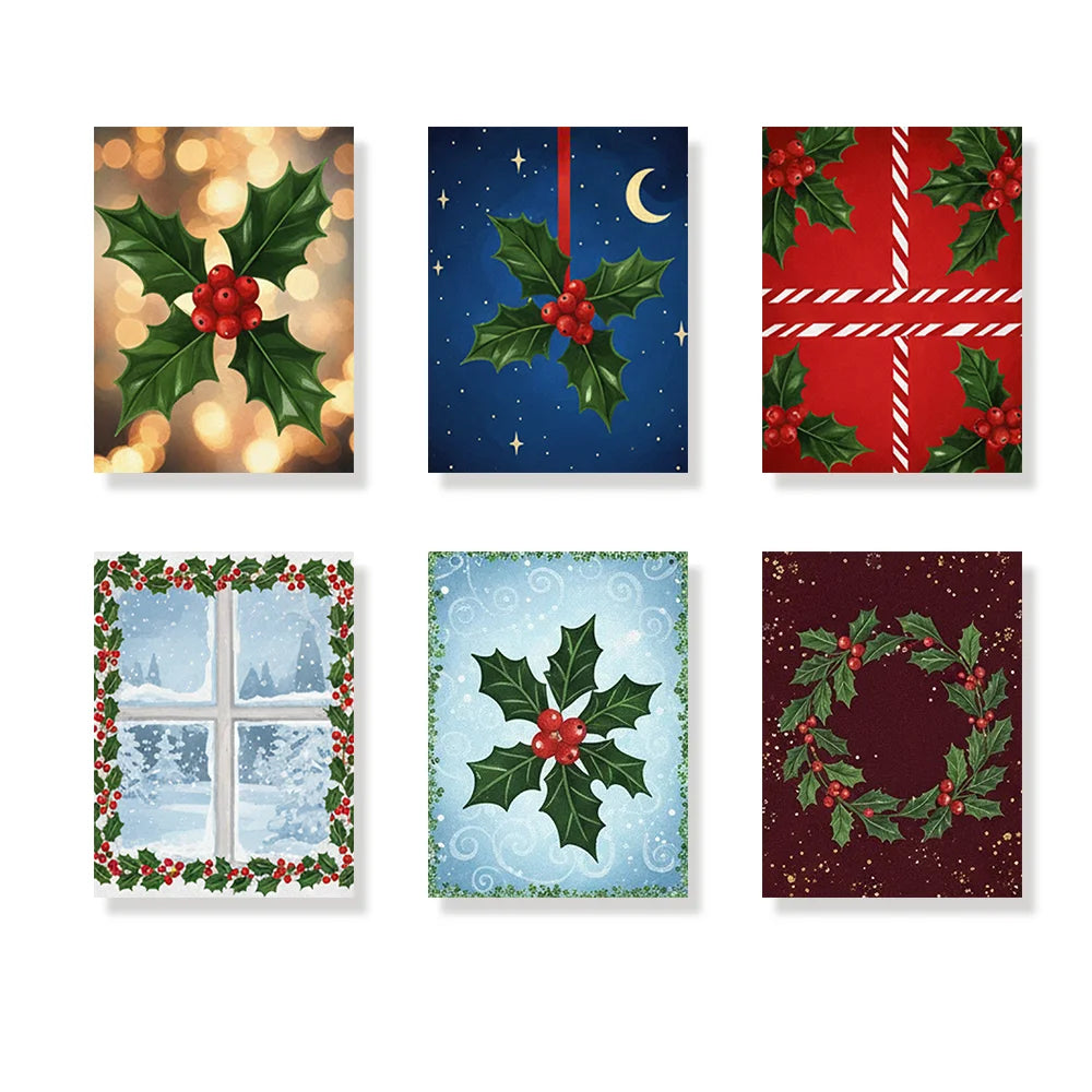 Måla efter siffror - 6 minimålningar | Set med abstrakta affirmationer