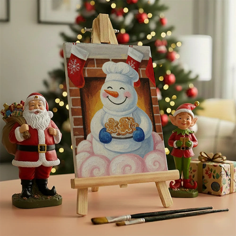 Måla efter siffror - 6 minimålningar | Set med abstrakta affirmationer