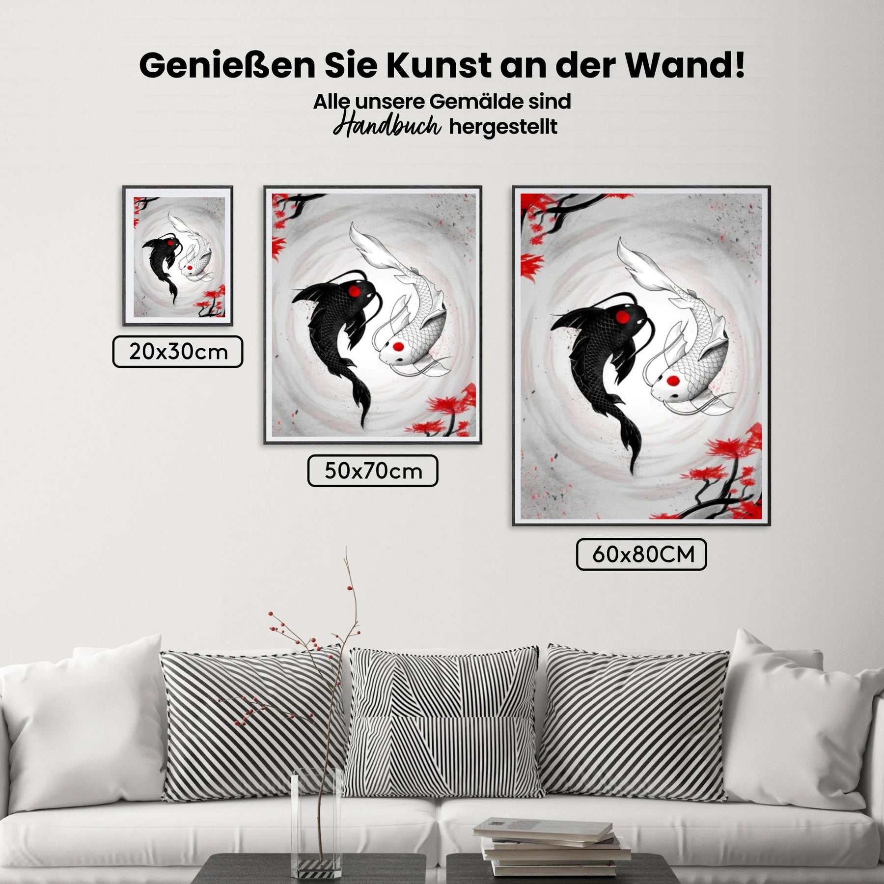 Koi-Karpfen - Malen nach Zahlen