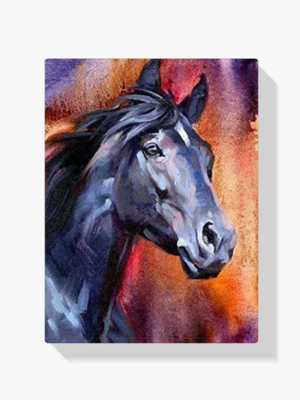 Kunstvolles Pferde Portrait - Malen nach Zahlen