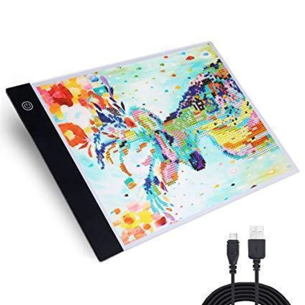 LED-Beleuchtungsplatte A4 | Dimmbar - Malen nach Zahlen