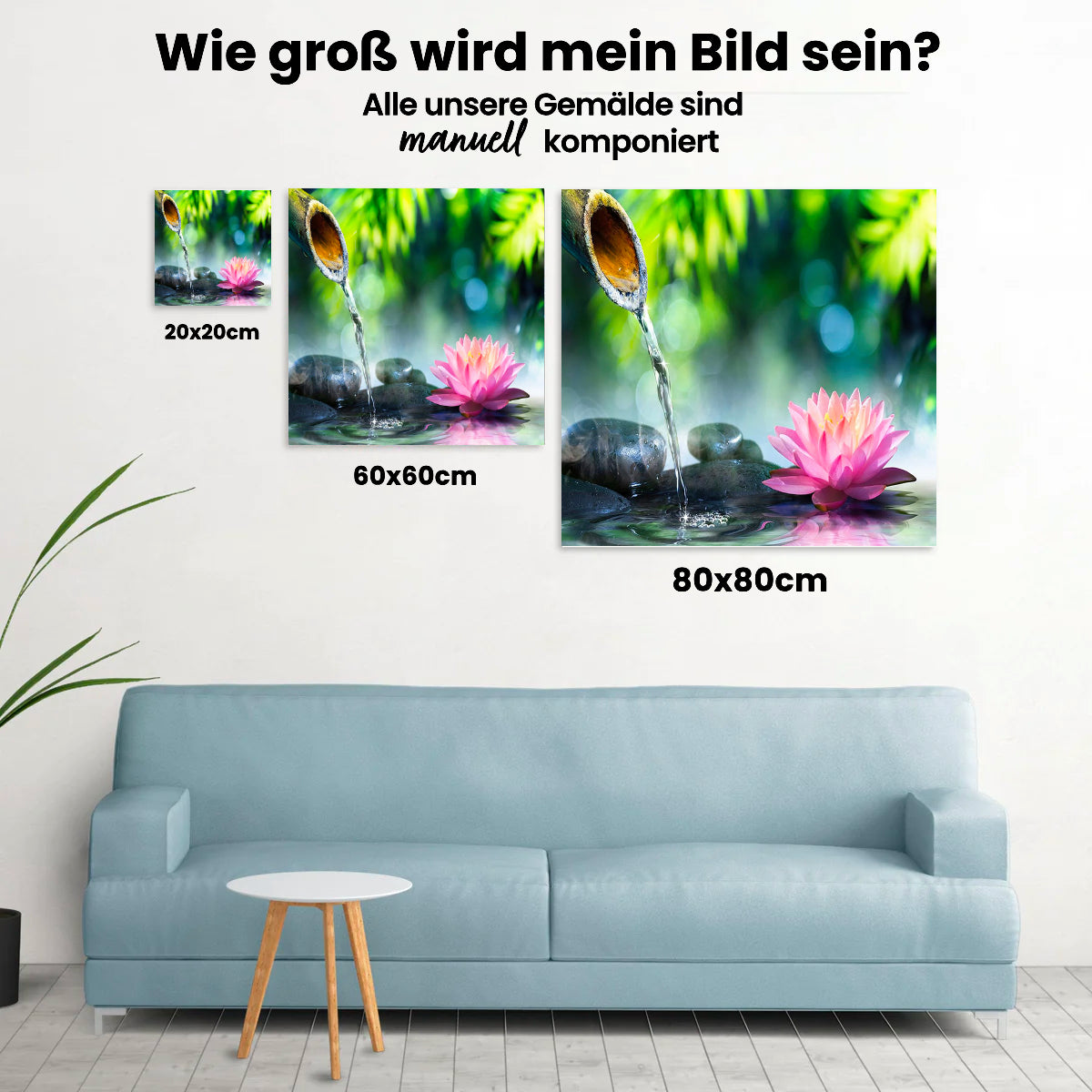 Lotusblume - Malen nach Zahlen