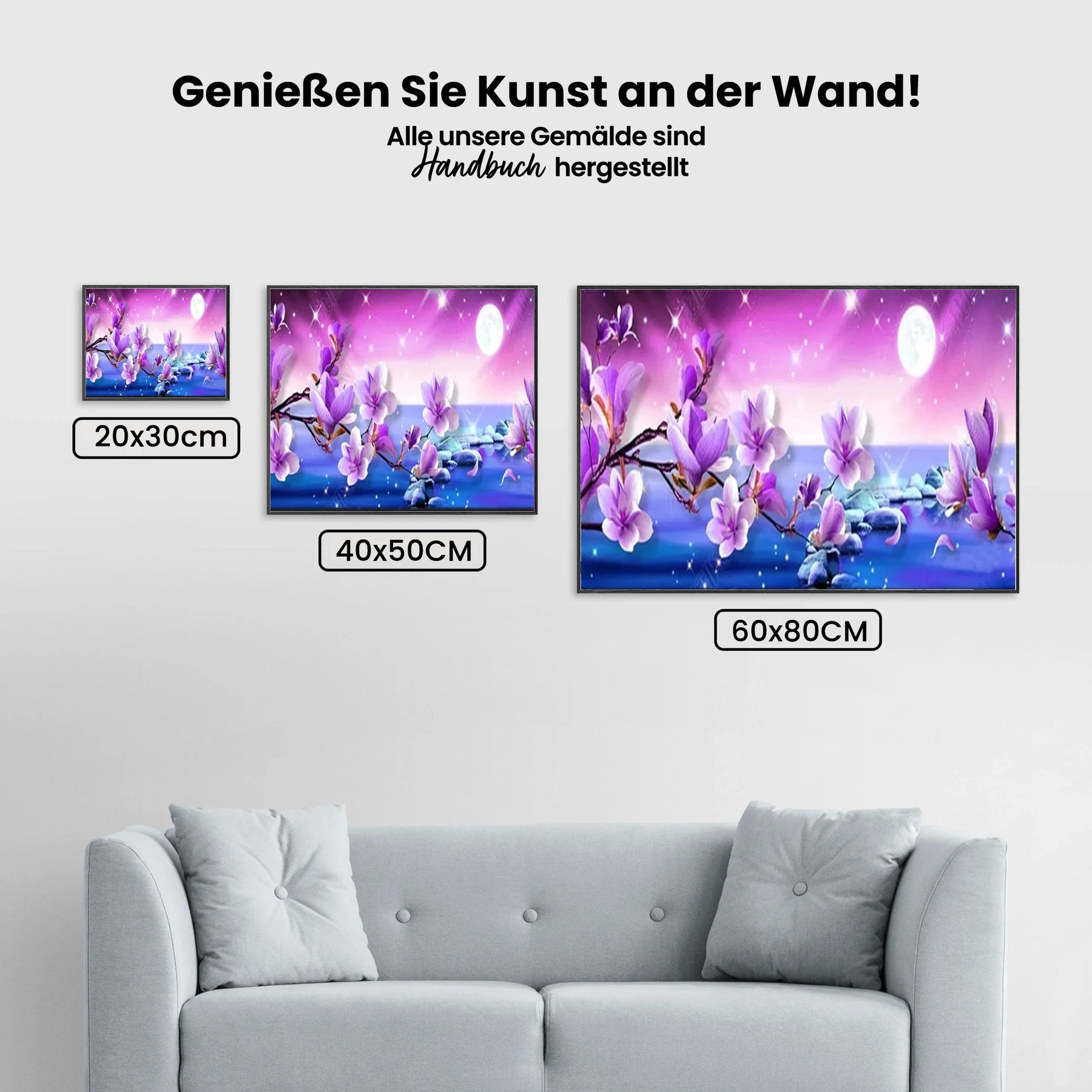Magnolie XL - Malen nach Zahlen