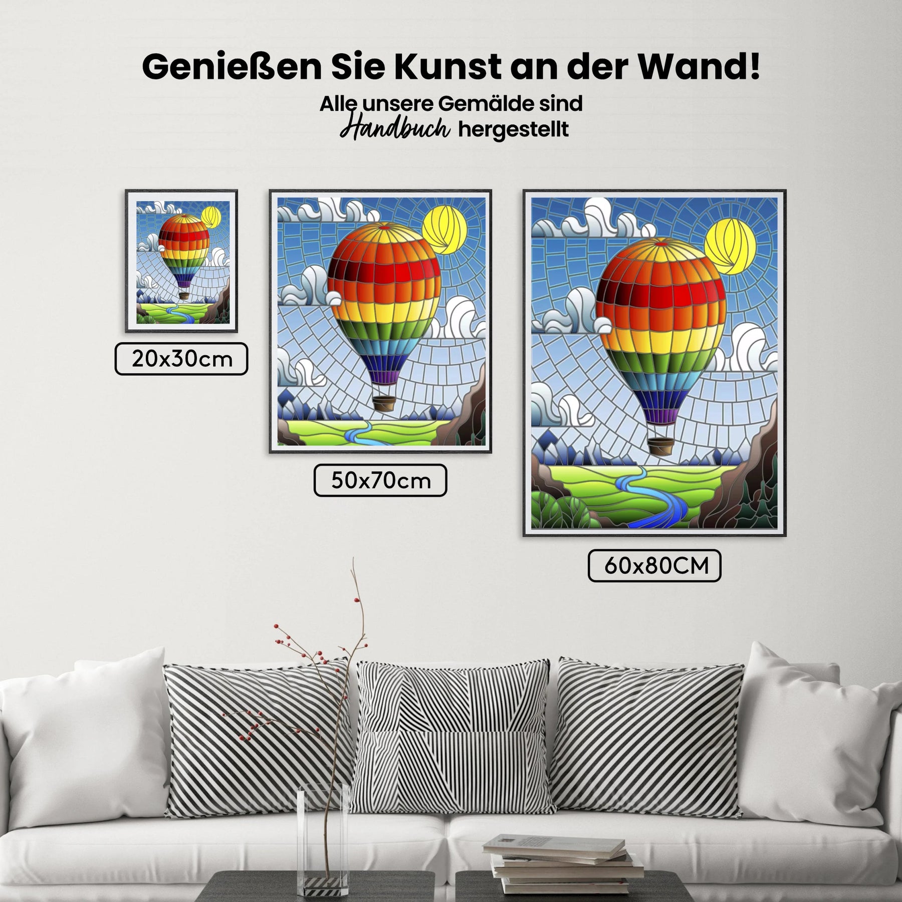 Malen nach Zahlen - Ballonfahrt