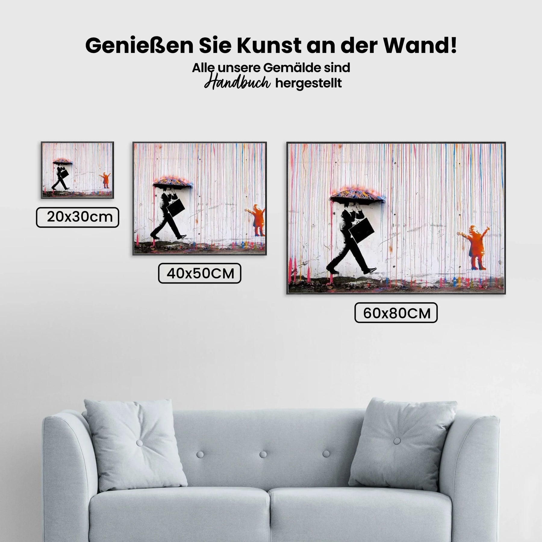Malen nach Zahlen – Banksy – Farbenregen