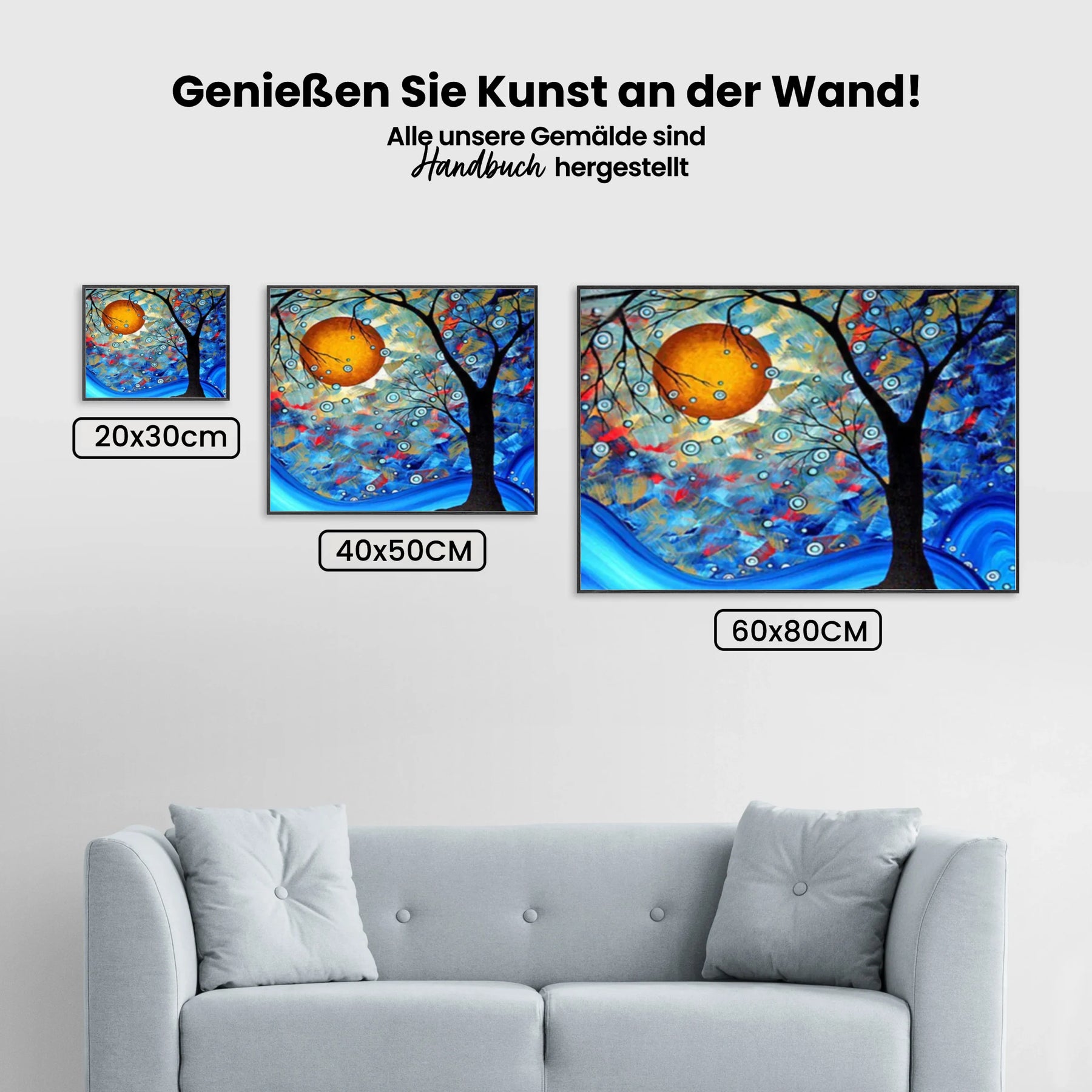 Malen nach Zahlen – Blaue Essenz