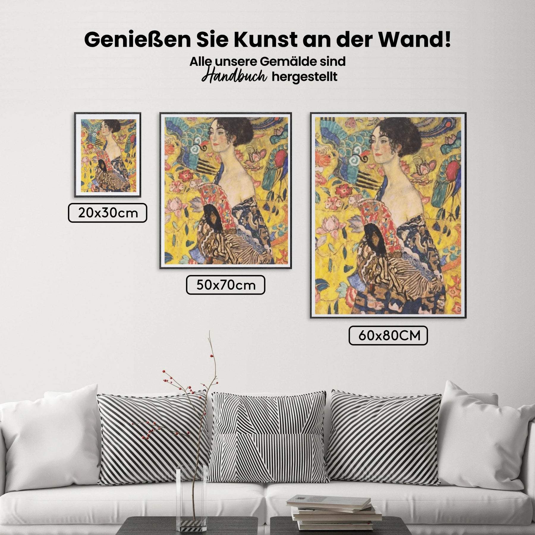 Malen nach Zahlen - Dame mit Fächer