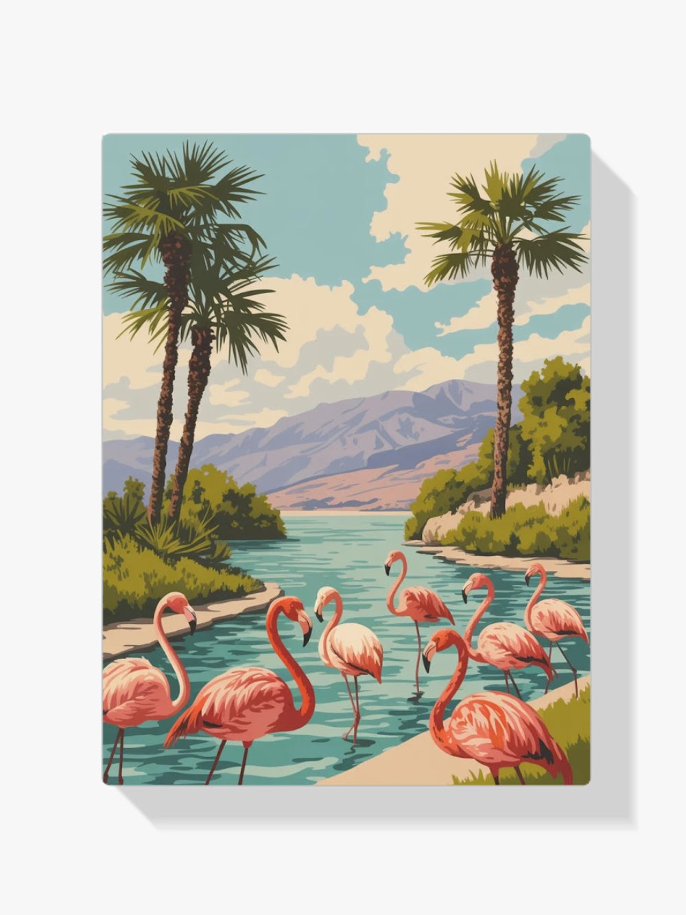 Malen nach Zahlen – Flamingo-Fiesta