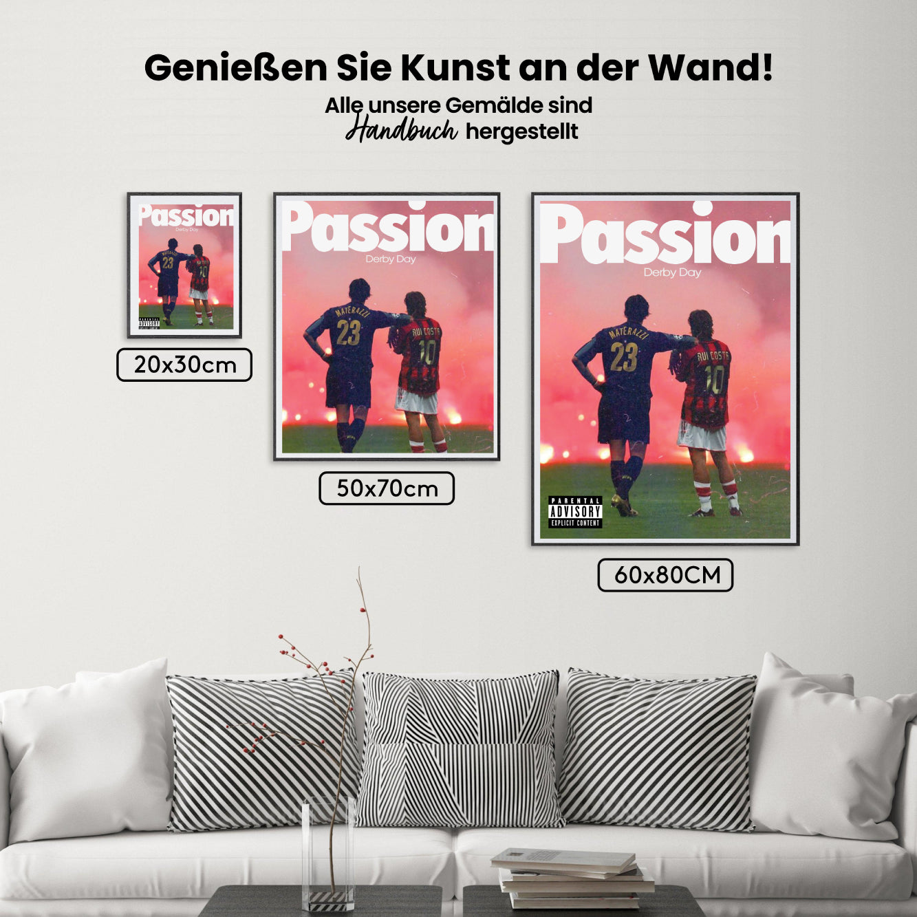 Måla efter siffror - Inter Milan & AC Milan Derby