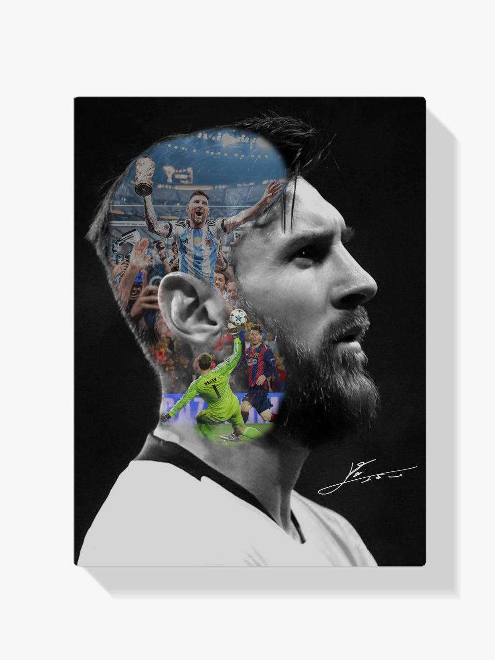 Malen nach Zahlen – Messi 5-1