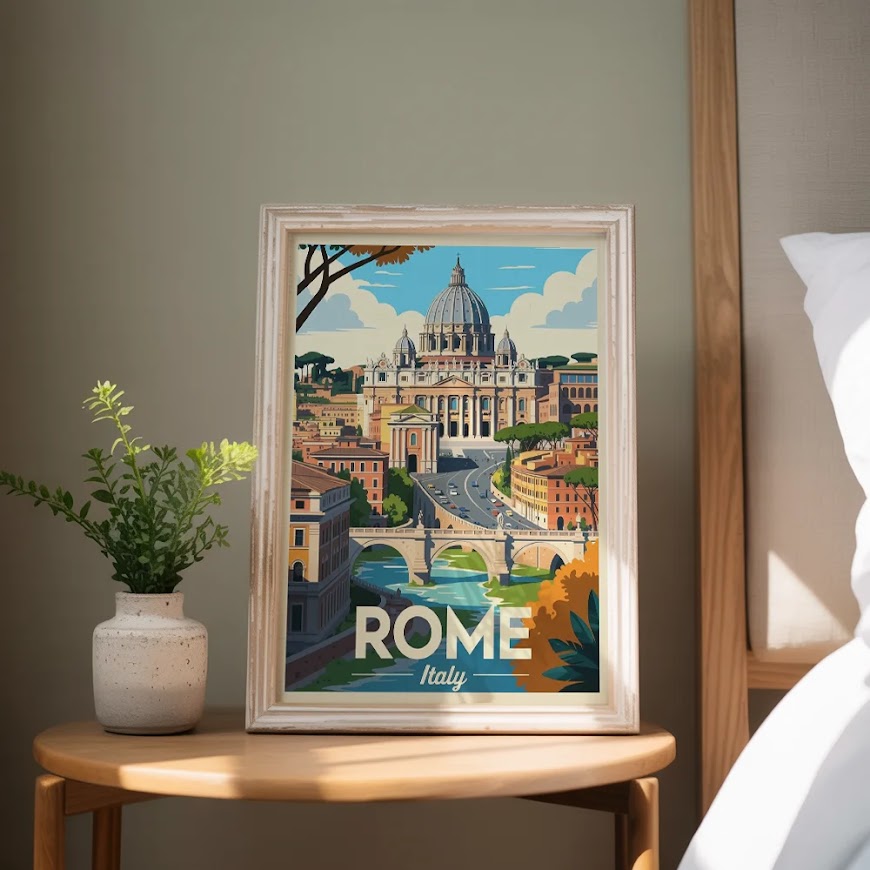 Måla efter siffror - Rom, Italien