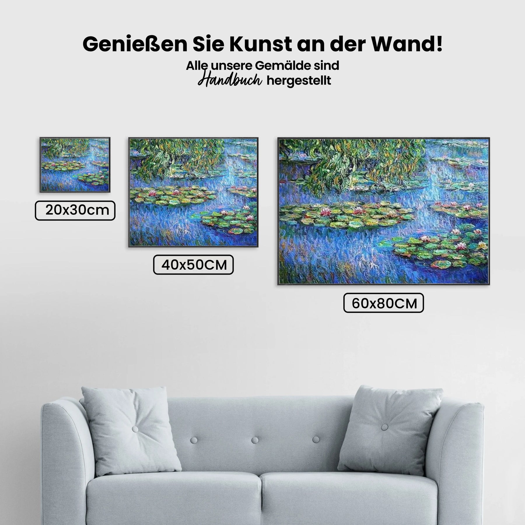 Malen nach Zahlen - Seerosen