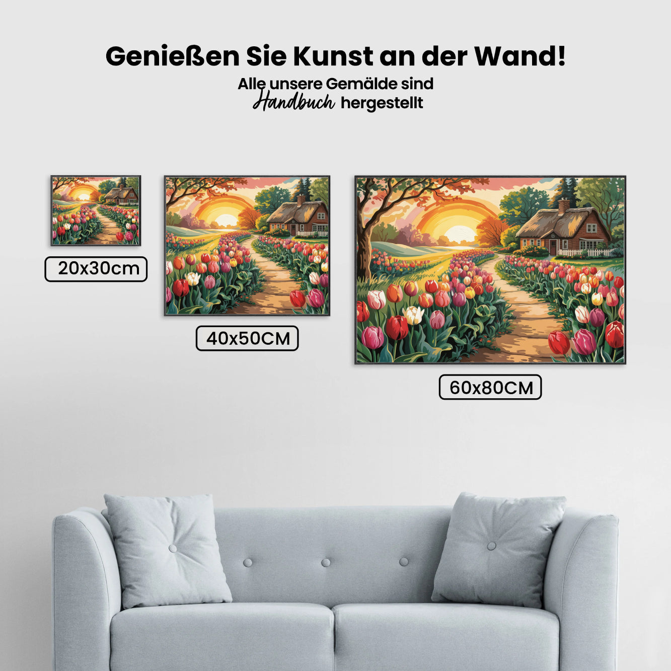 Måla efter siffror - Solnedgång över Tulip Lane